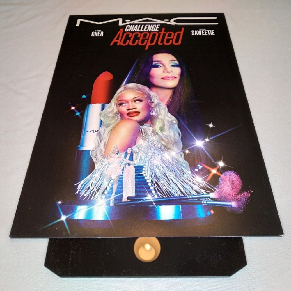 MAC Cosmetics CHALLENGE ACCEPTED Starring CHER and Featuring SAWEETIE Display